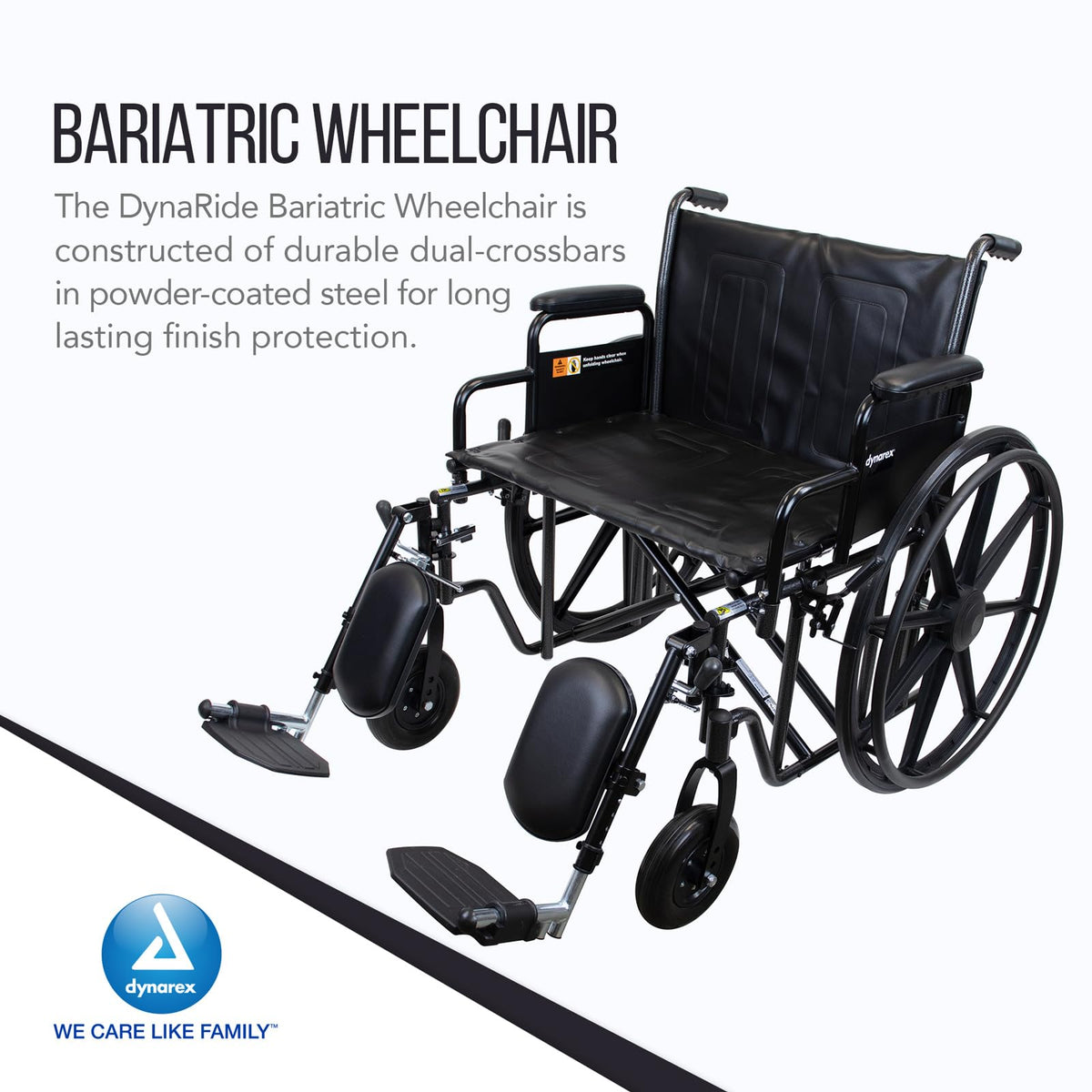 Heavy Duty Wheelchair with Detachable Desk Arms Y25906