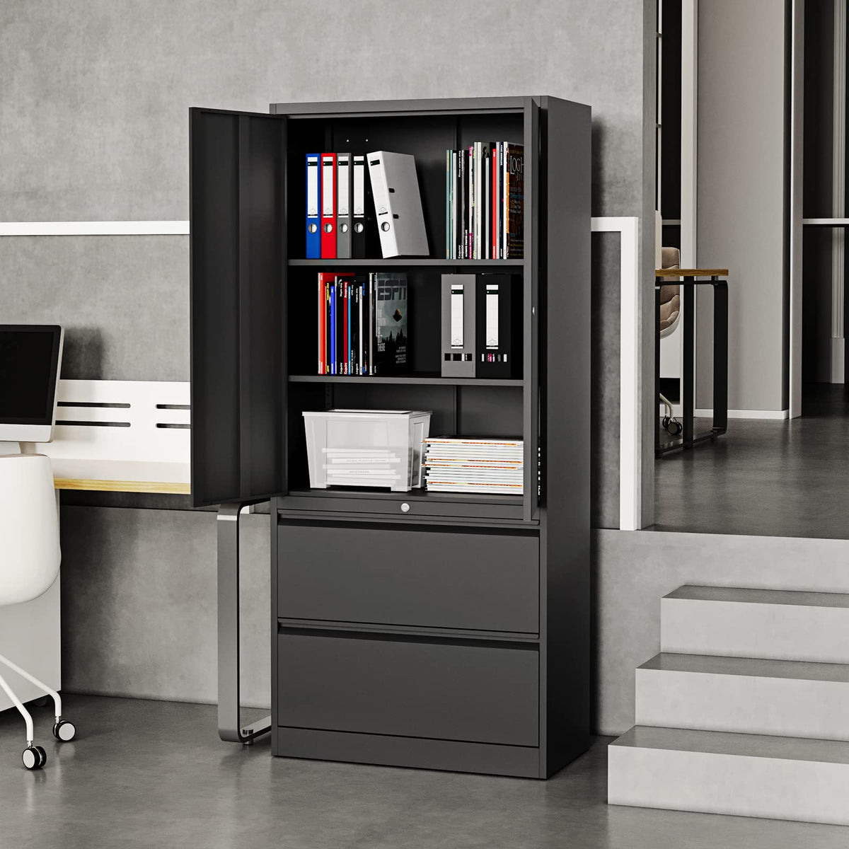 Metal Cabinets with Lockable Drawers and Doors O703