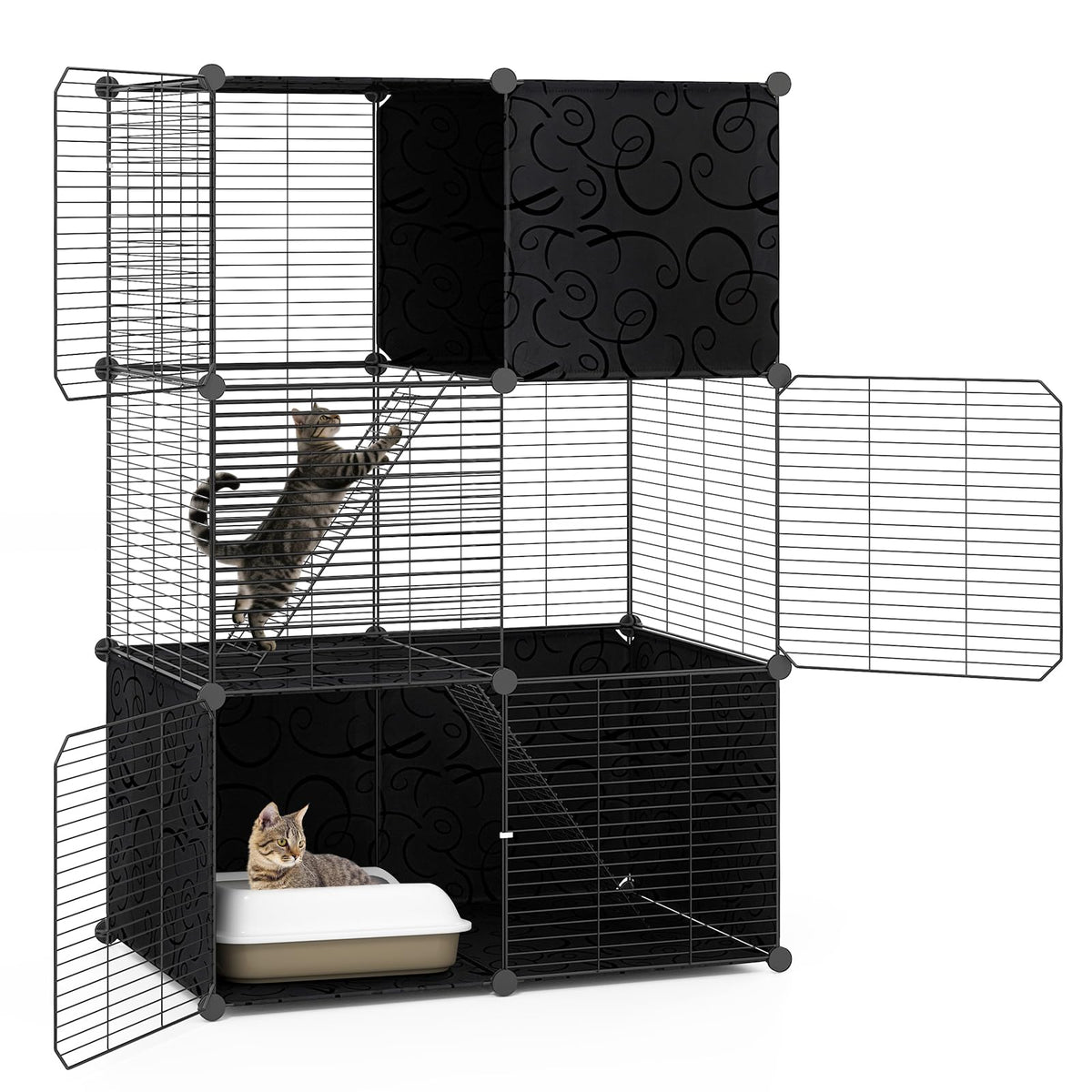 3-Tier Detachable Metal Wire Cat Cage G798