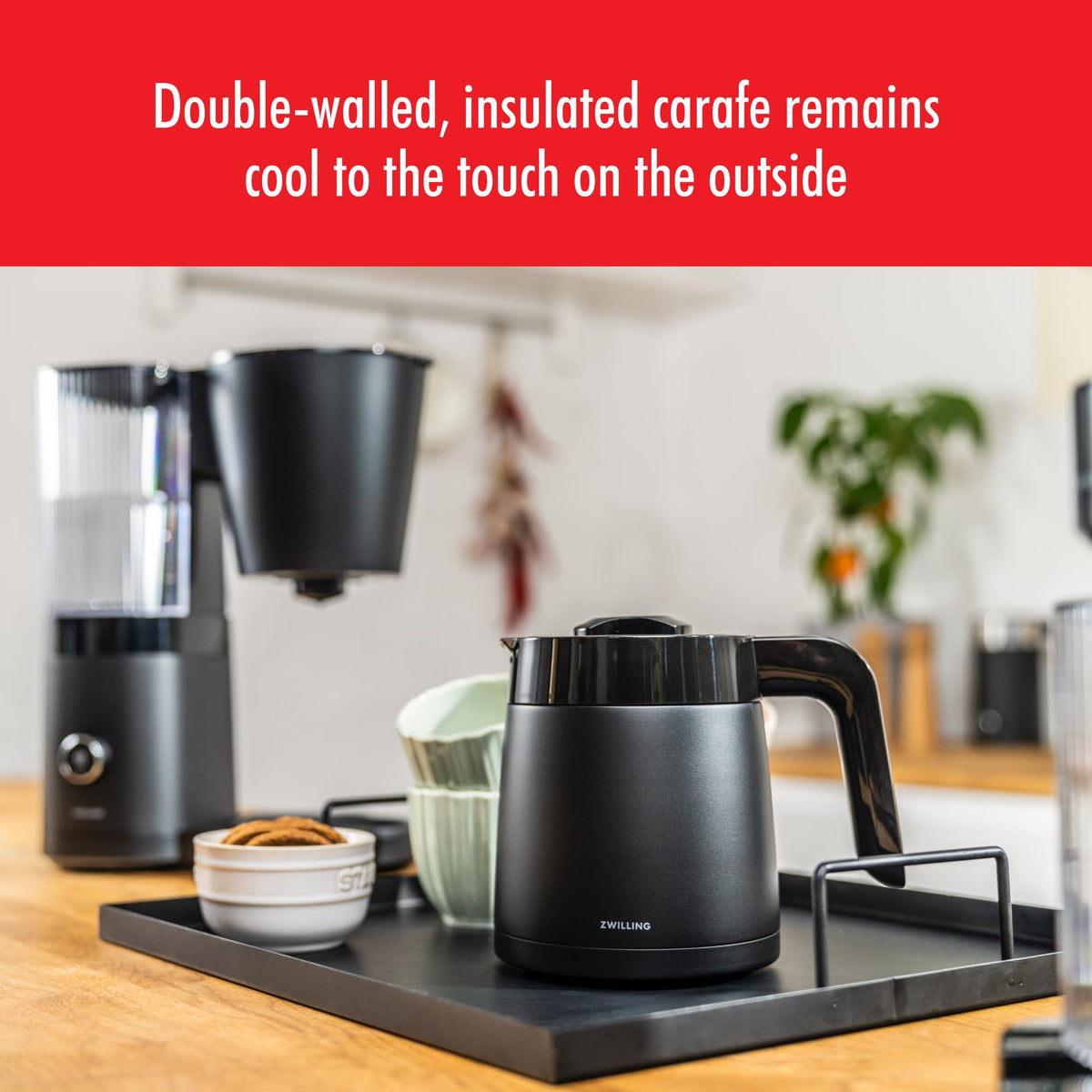 Black 10 Cup Drip Coffee Maker with Thermo Carafe R316785