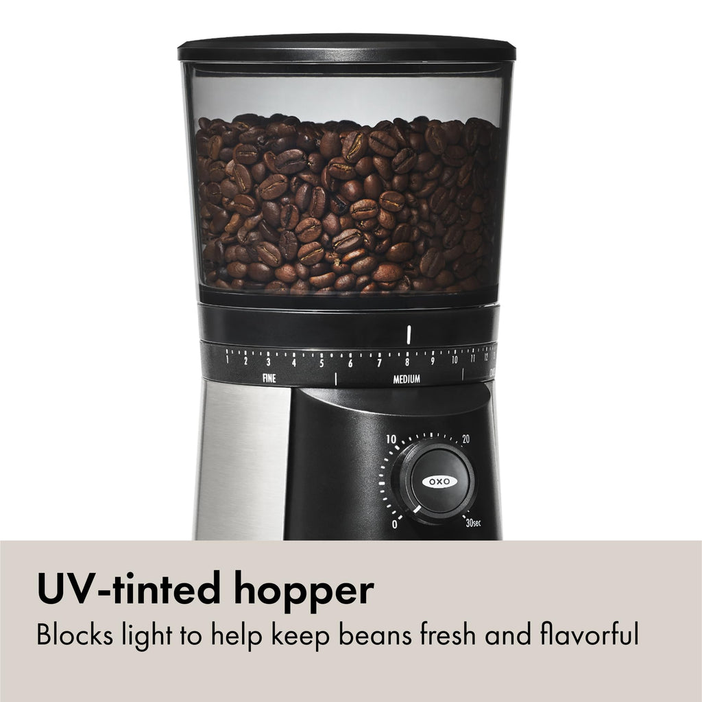 Electric Coffee Bean Grinder 12 Oz Silver Q7365
