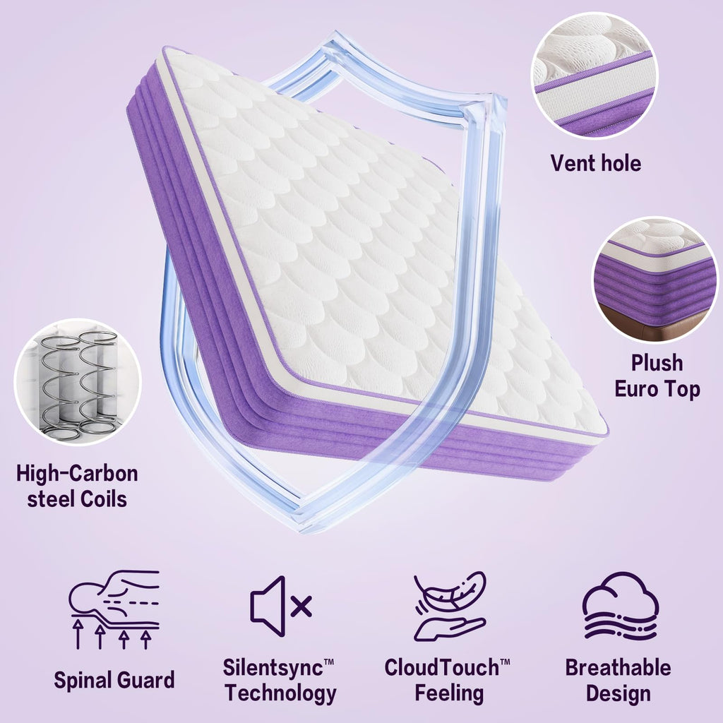 Queen 12 Inch Hybrid Mattress T761564