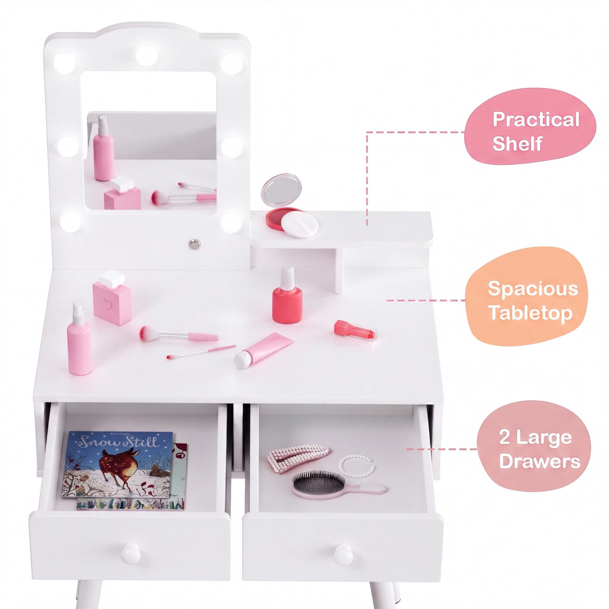 Kids Vanity and Chair Set P54840