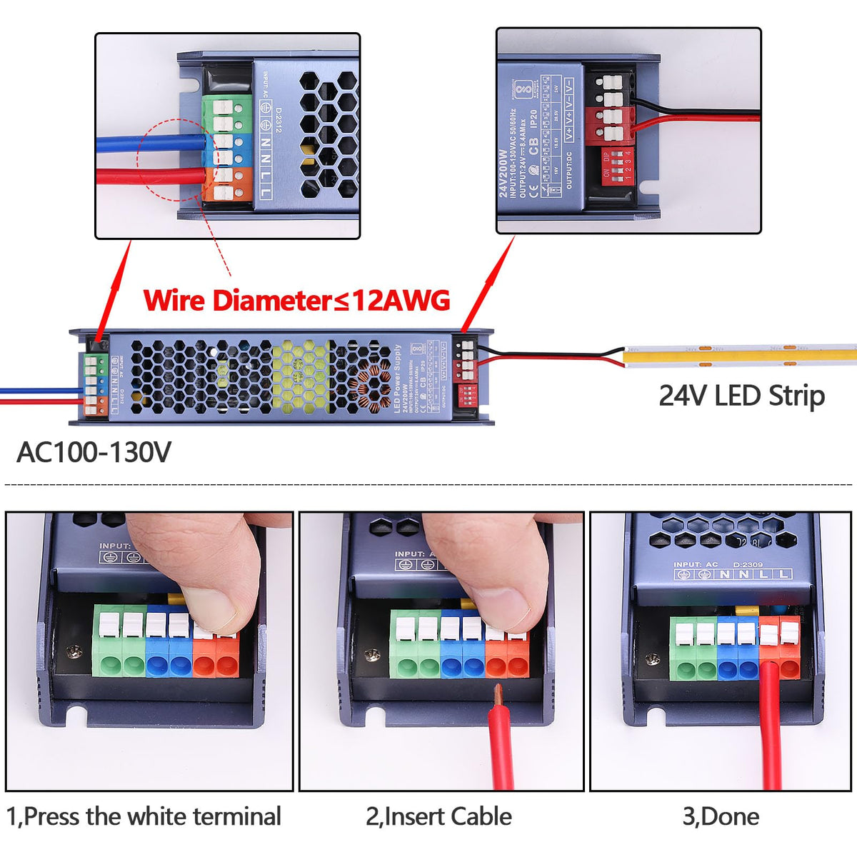 24V 200W LED Driver V69945