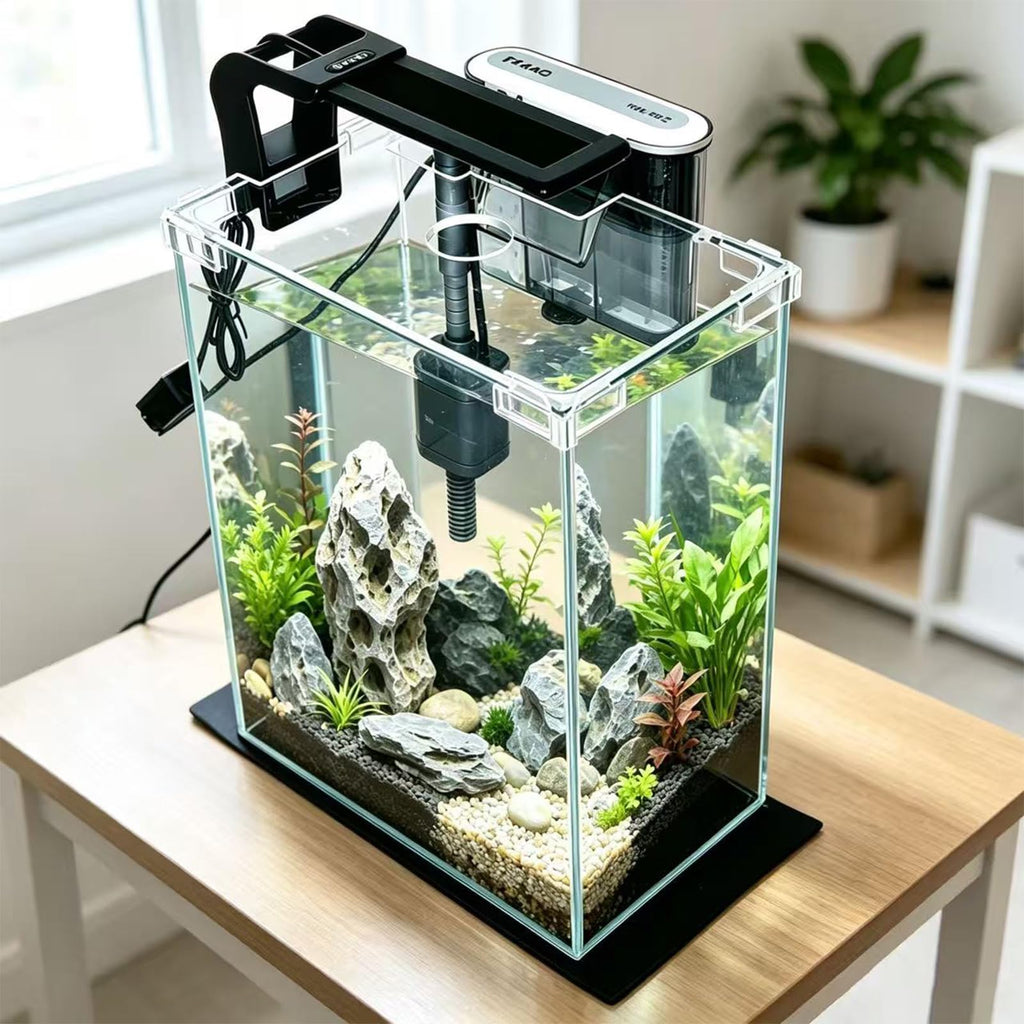2 Gallon Betta Fish Tank with Filter and Light N7702