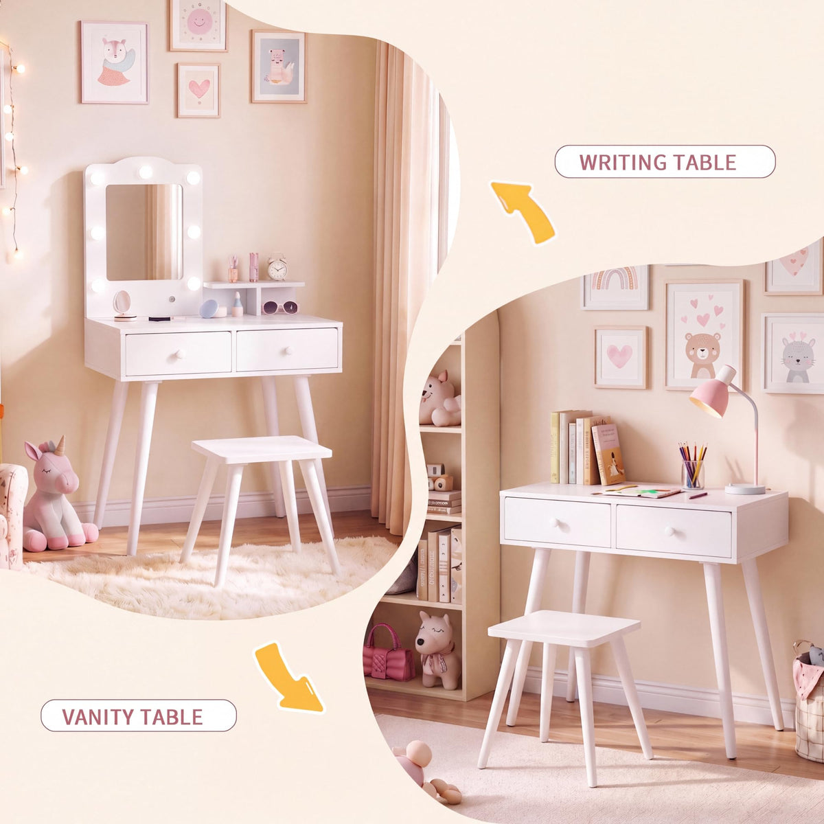 Kids Vanity and Chair Set P54840