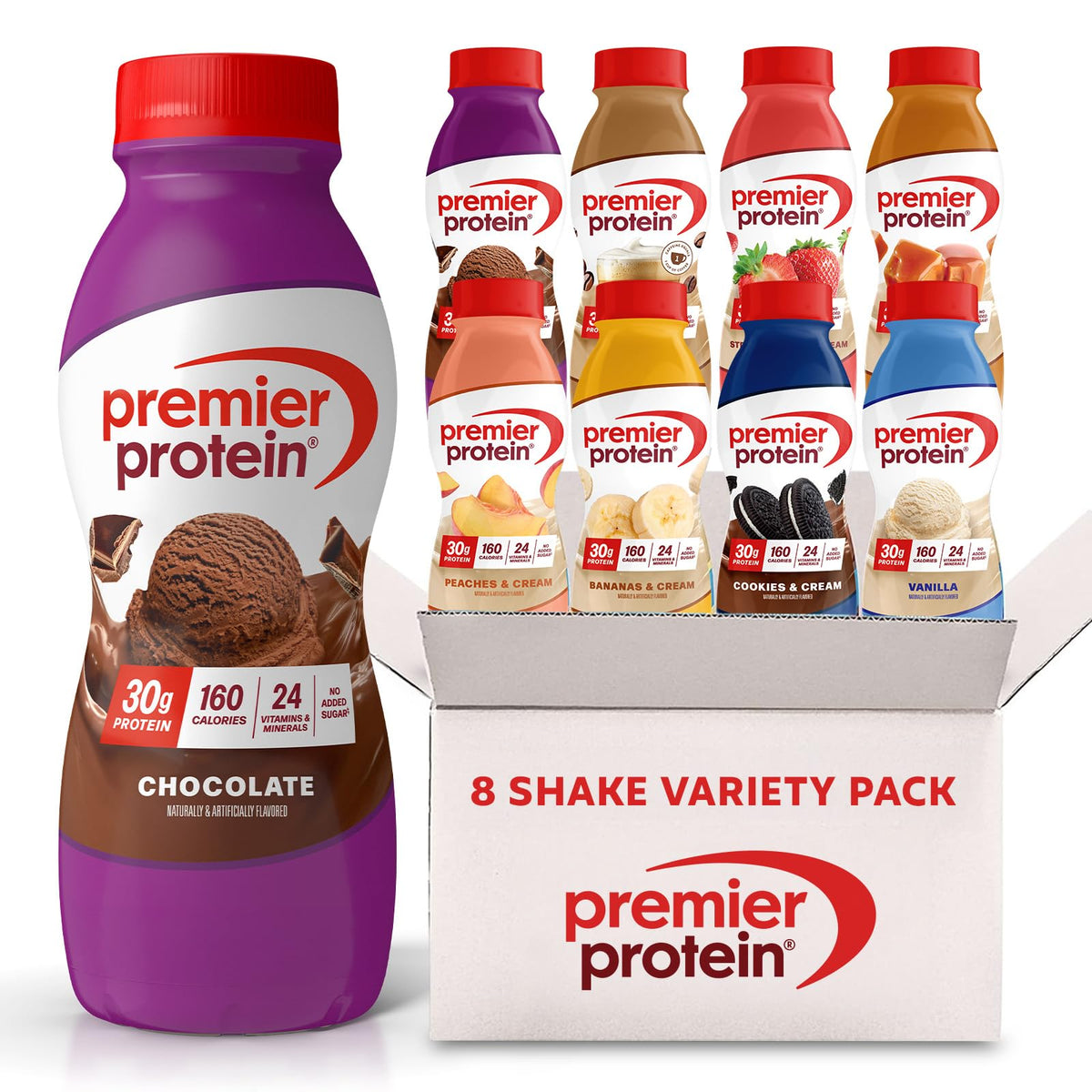 30g High Protein Shake 8 Flavor Variety Pack Y4736