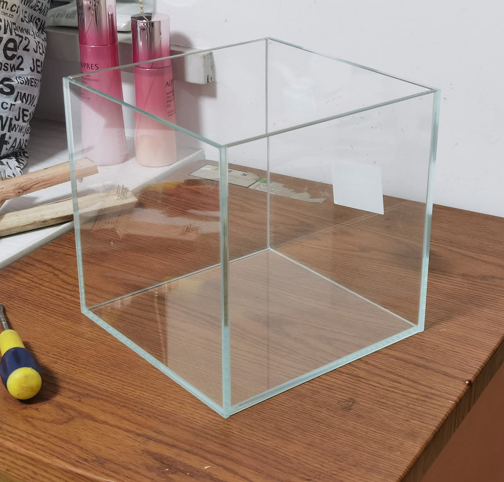 Small Nano Tall Rimless Glass Fish Tank 2 Gallon Q332