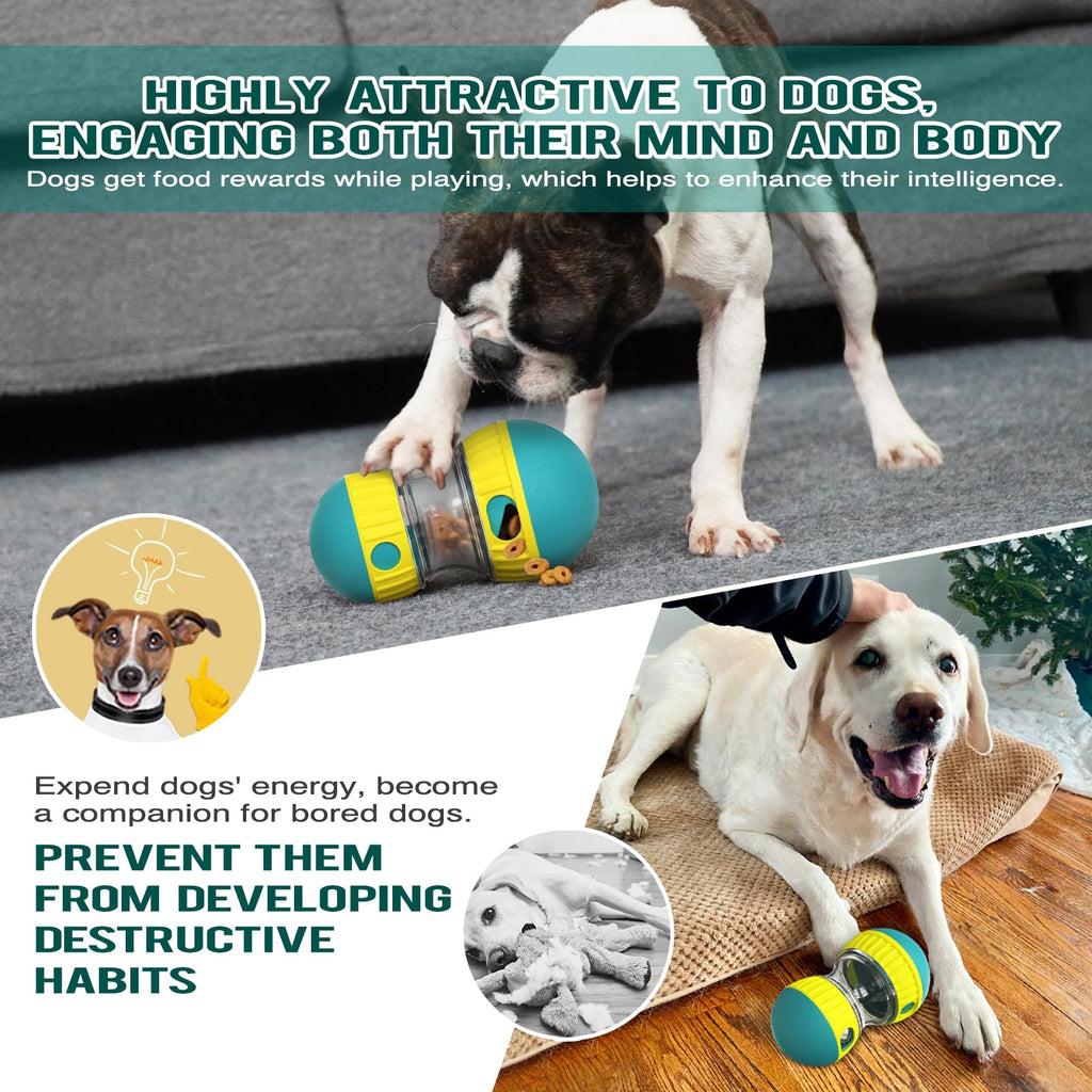 Adjustable Treat Dispensing Dog Puzzle Toy Q492