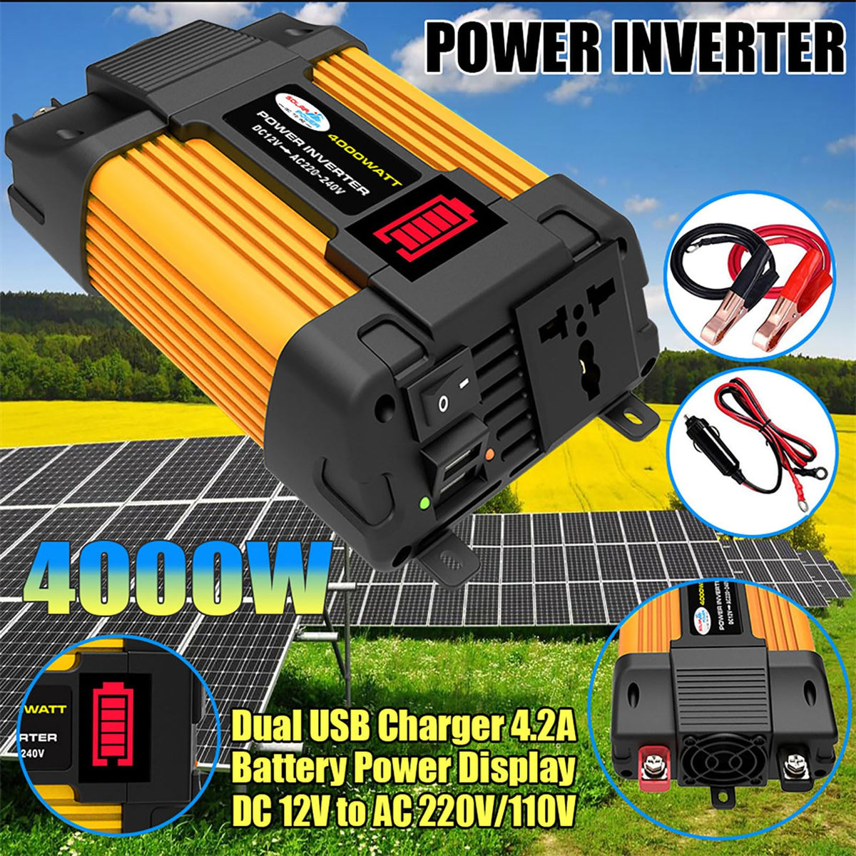 4000W Off-Grid Solar Panel Kit M917316