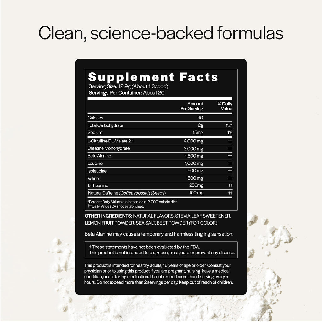 Pre-Workout Powder 3g Creatine Watermelon 20 Servings I4218
