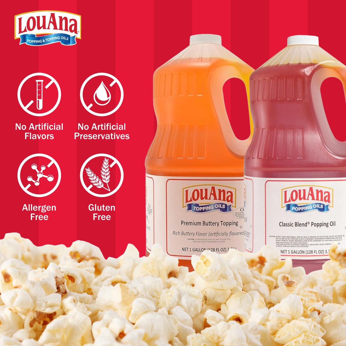 Colored Coconut Popcorn Popping Oil 35 lb O149491