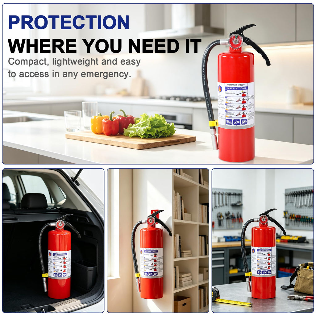 1 Pack 5lb ABC Dry Chemical Fire Extinguisher A777