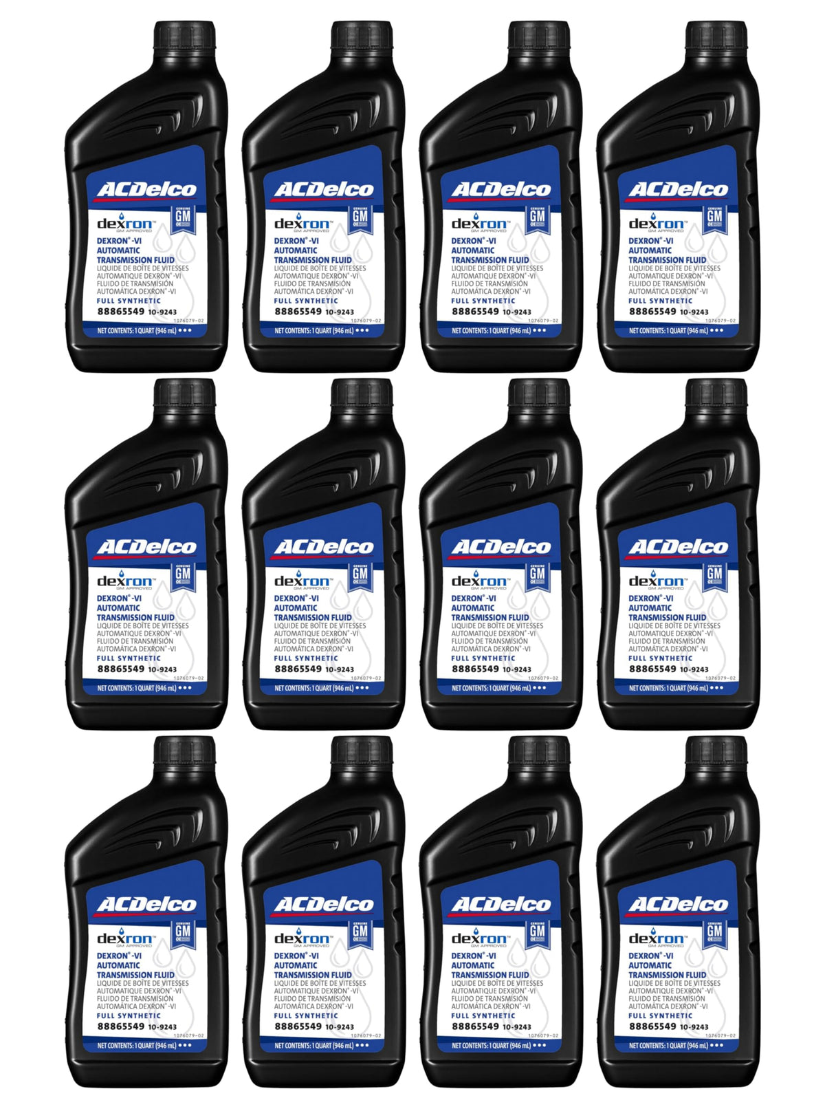 Dexron VI Full Synthetic Automatic Transmission Fluid 1 qt Case of 12 F804521