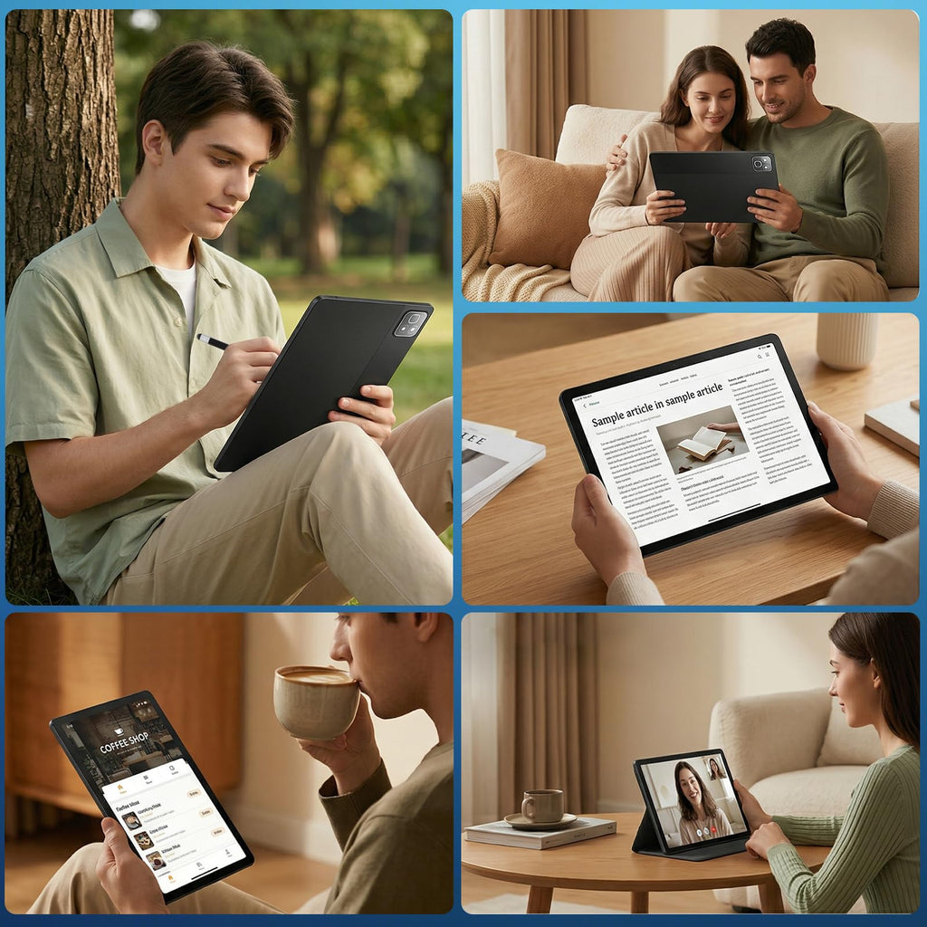 11 Inch 2 in 1 Android 16 Tablet with Keyboard Mouse Pen Case I2929