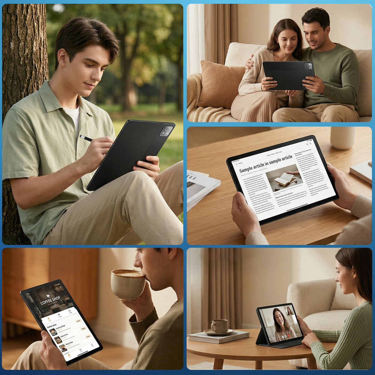 11 Inch 2 in 1 Android 16 Tablet with Keyboard Mouse Pen Case I2929