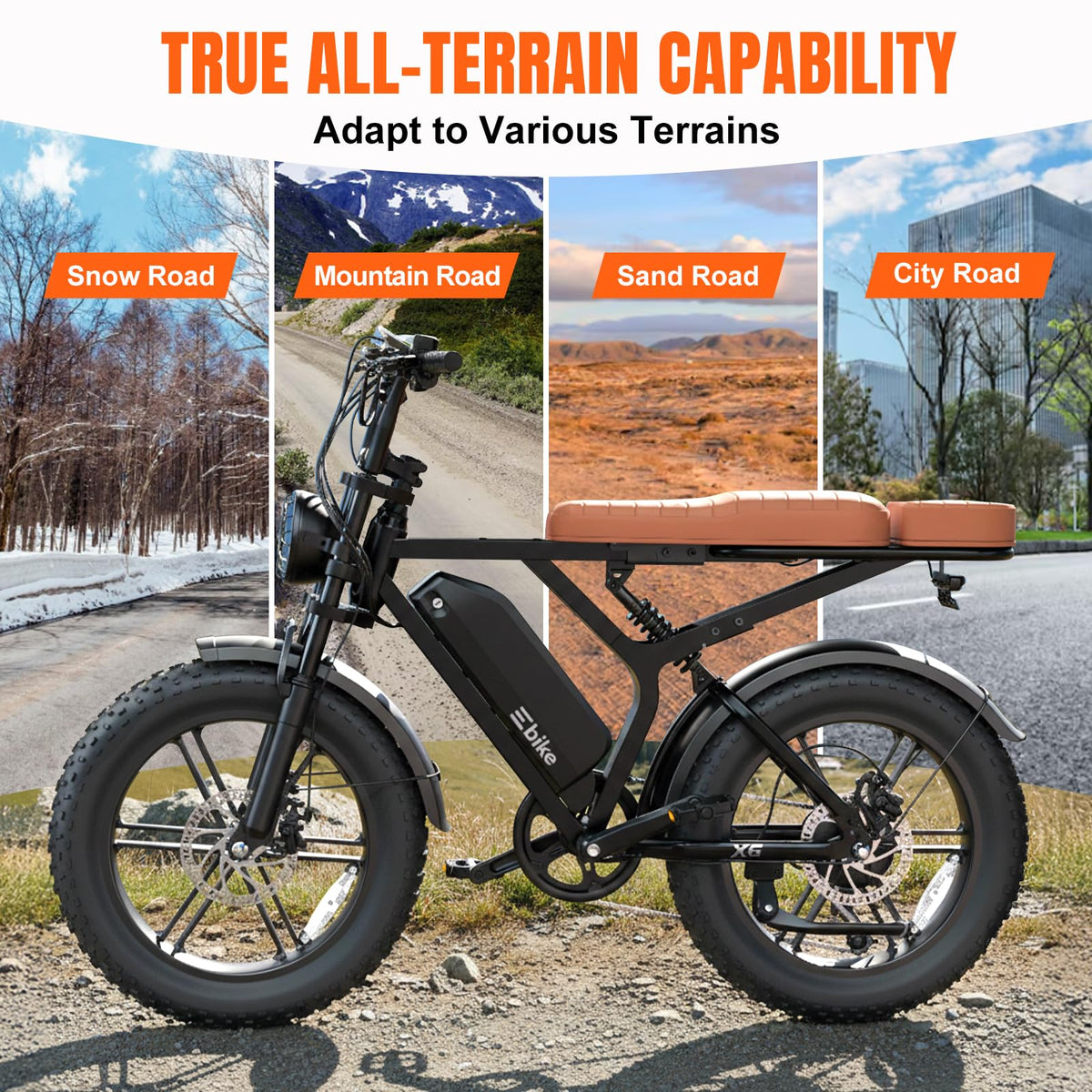 Electric Bike 48V 15 Ah Battery 2000W Peak Motor Z41570