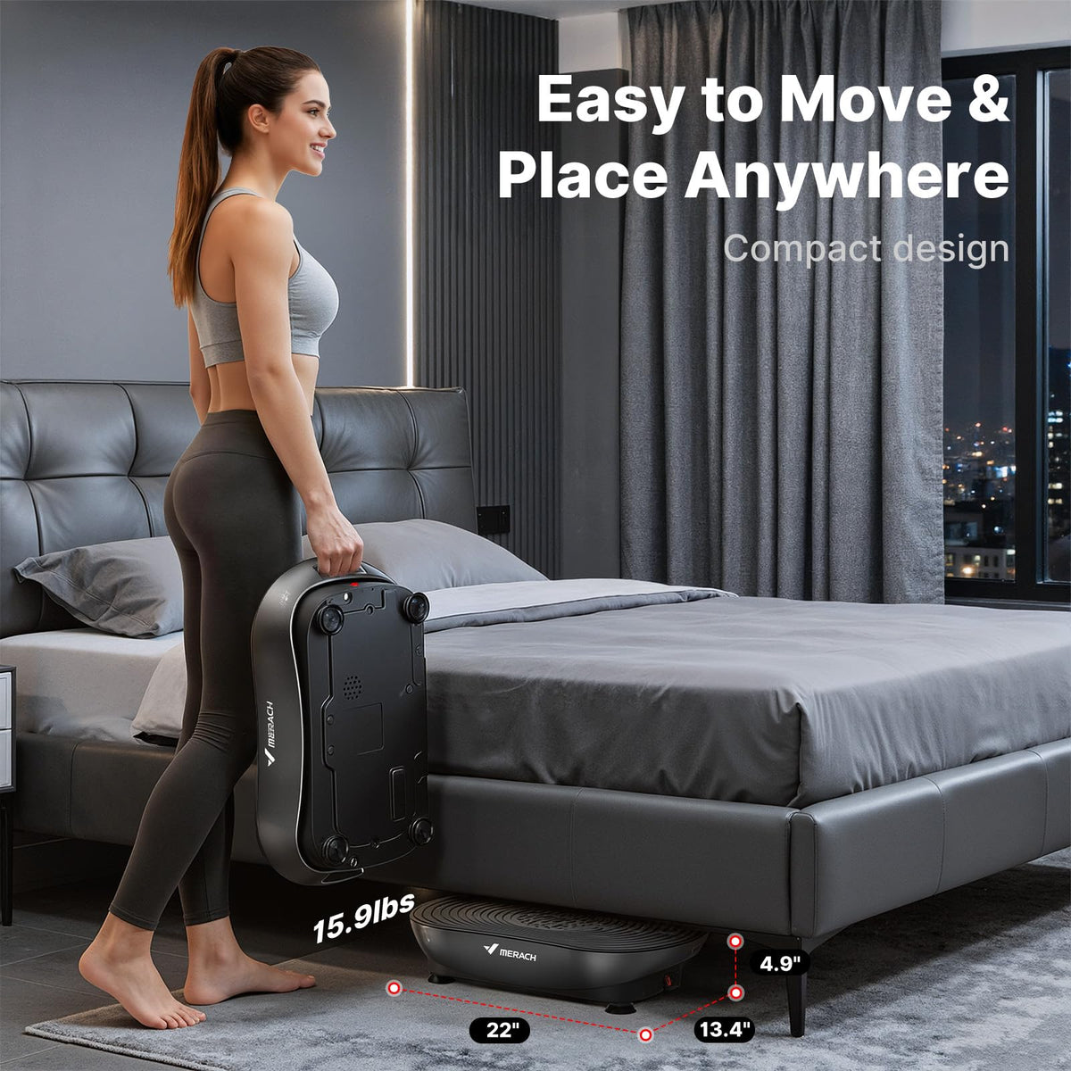 Vibration Plate Exercise Machine with Touchscreen R453038