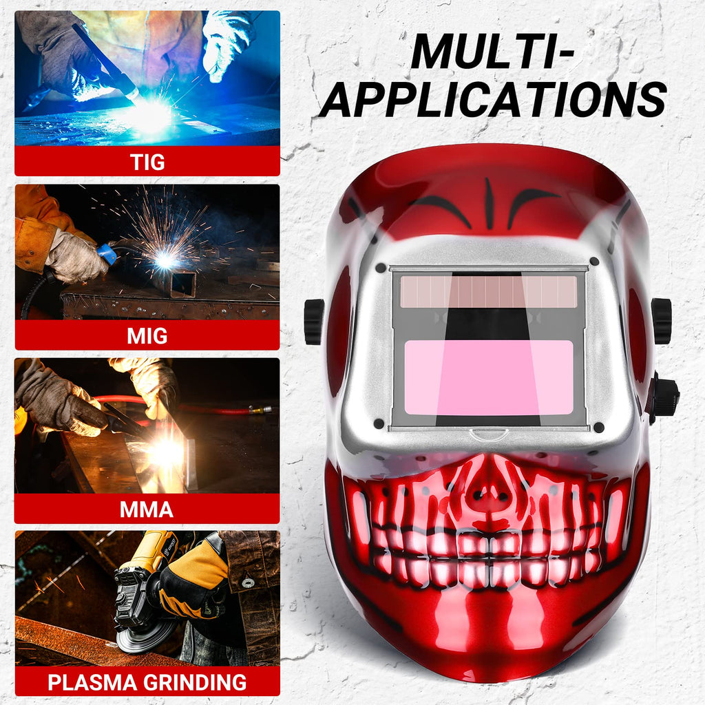 Auto Darkening Solar Powered Welding Helmet X7939