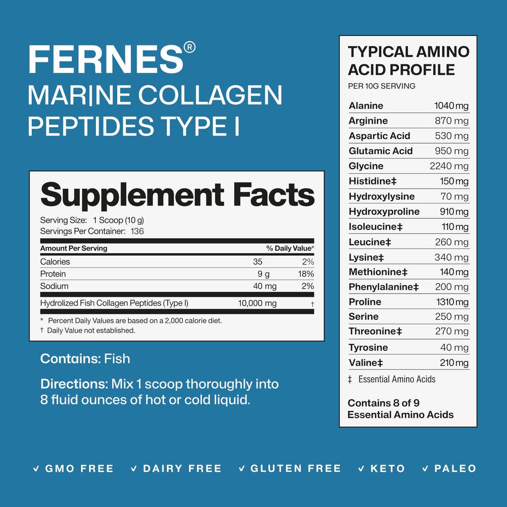 Marine Collagen Peptides Powder 3 LB Bulk W4284