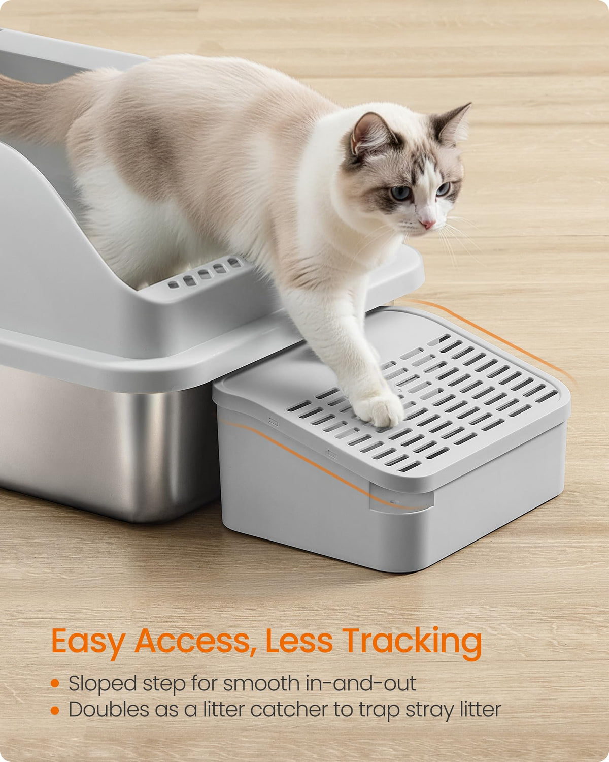 Stainless Steel Cat Litter Box N135