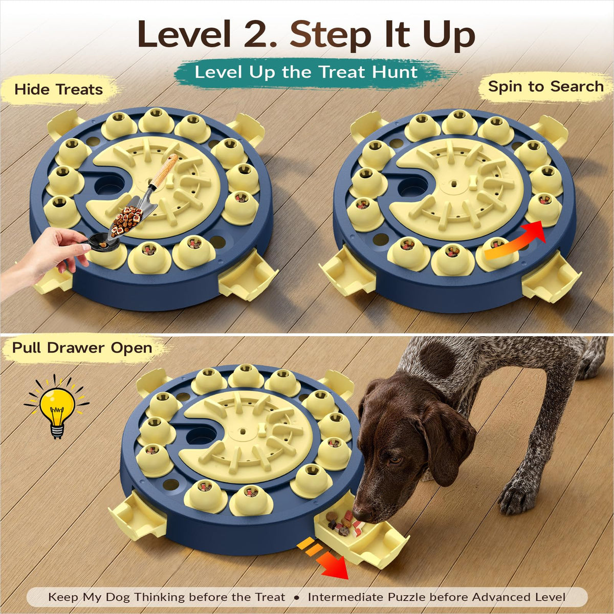 Large 3 Levels Dog Puzzle Toy C4867