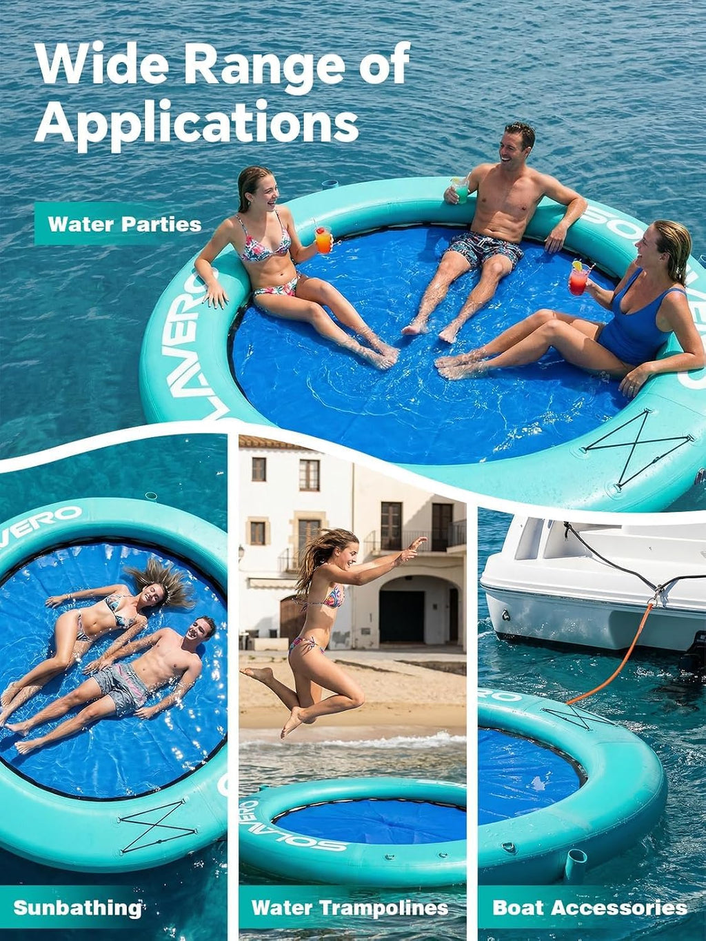 Inflatable Floating Dock and Water Hammock N535016