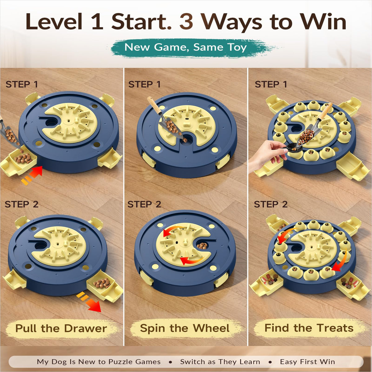 Large 3 Levels Dog Puzzle Toy C4867