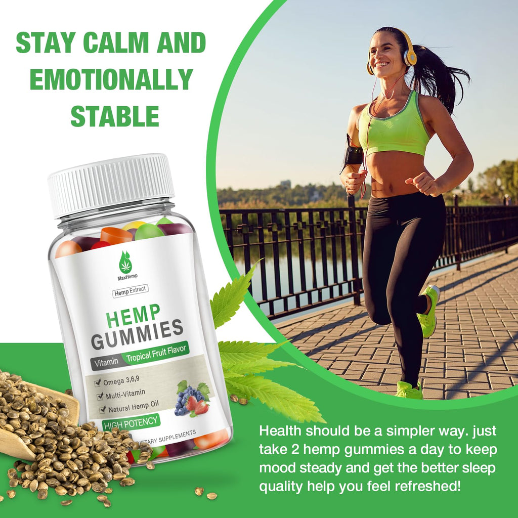 Hemp Gummies High Potency 2 Packs J5838