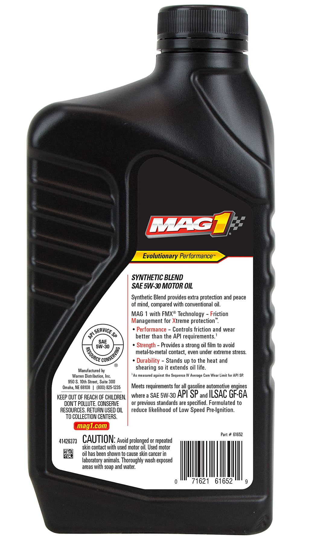 5W-30 Synthetic Blend Motor Oil 1 Quart F672