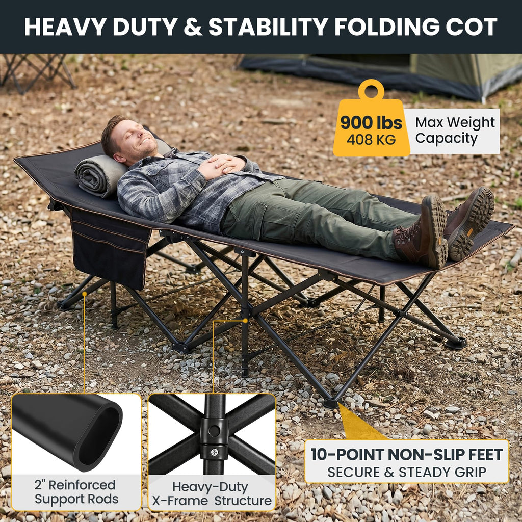 Oversized XXL Folding Camping Cot O716