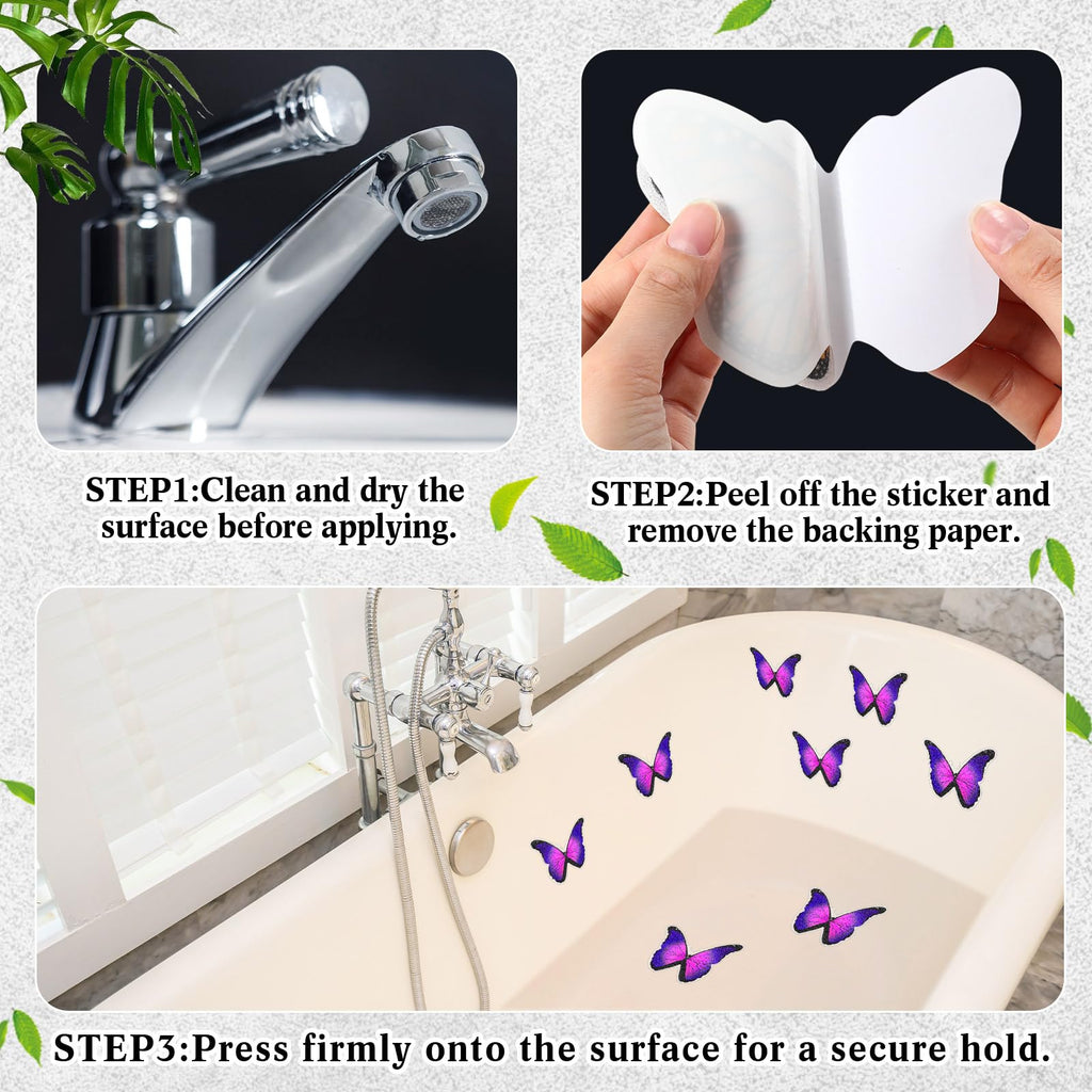 20 Pcs Non Slip Bathtub Stickers with Scraper C1231