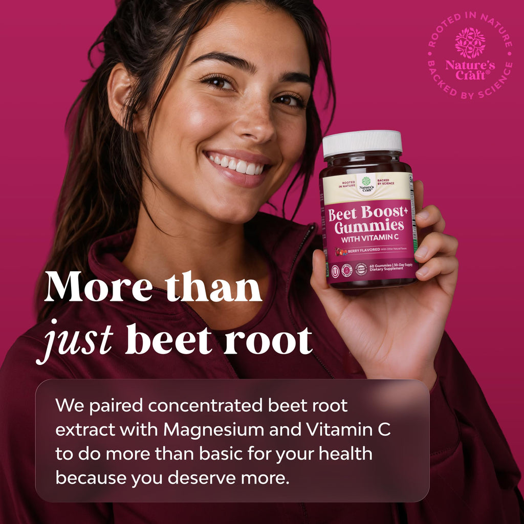 Beet Root Gummies with Vitamin C 60 Ct Z495330