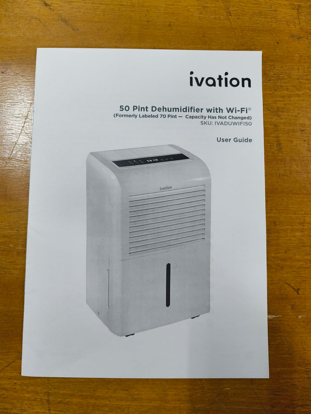50 Pint Smart Wi-Fi Dehumidifier with Hose X70715