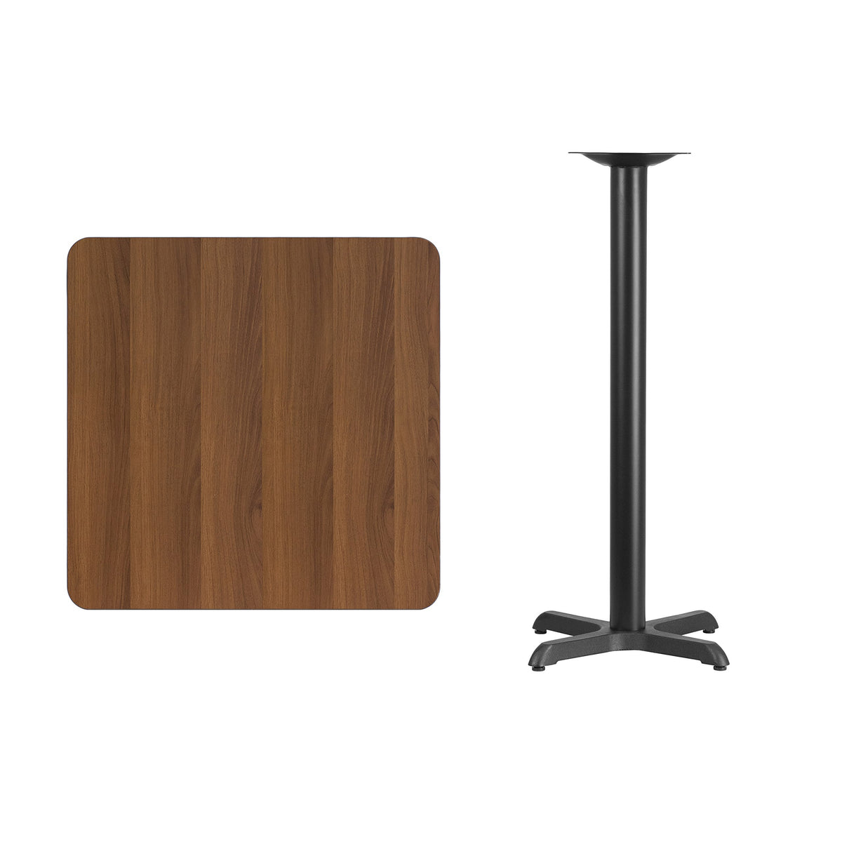 30" Square Table and X-Base B229536