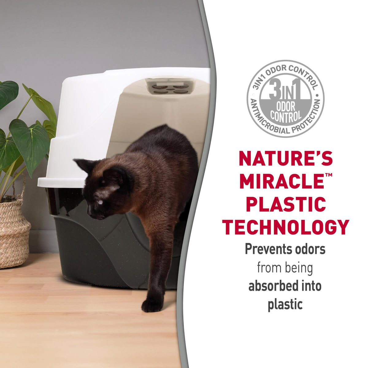 Hooded Corner Cat Litter Box with Charcoal Filter C282270