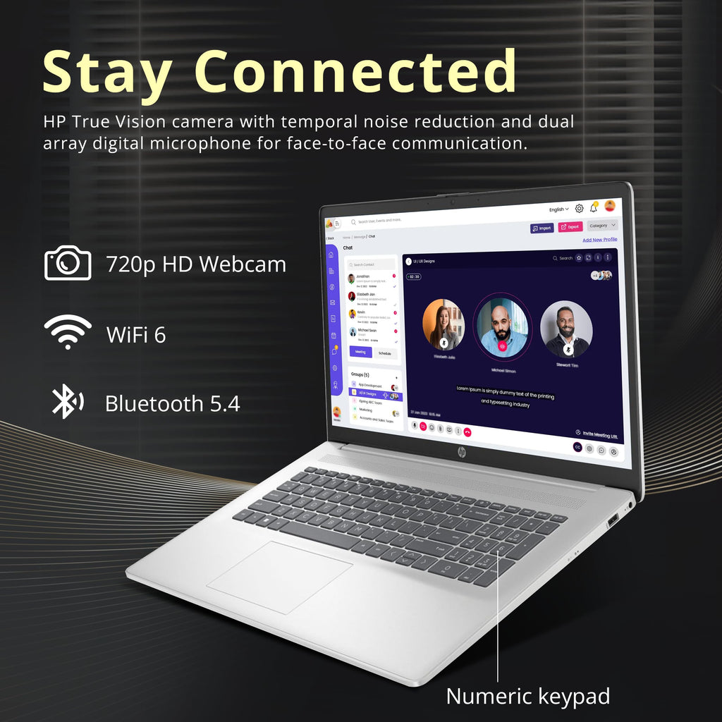 17.3" HD+ Touchscreen Laptop, AMD Ryzen 5, 16GB RAM, 1.5TB Storage, Silver M586