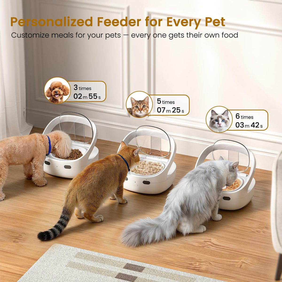 Wet & Dry Food Cat Feeder K932981