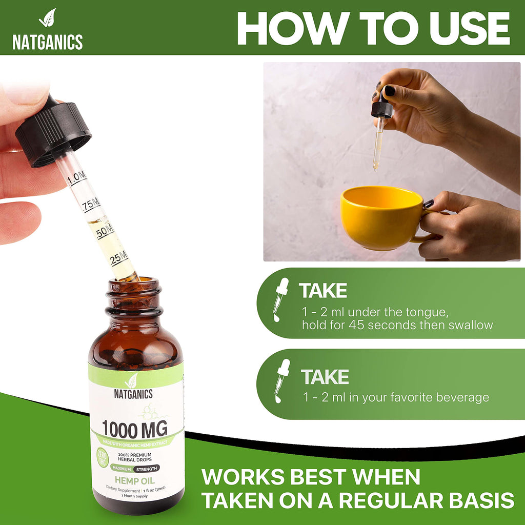 Organic Hemp Oil 1000mg W3741