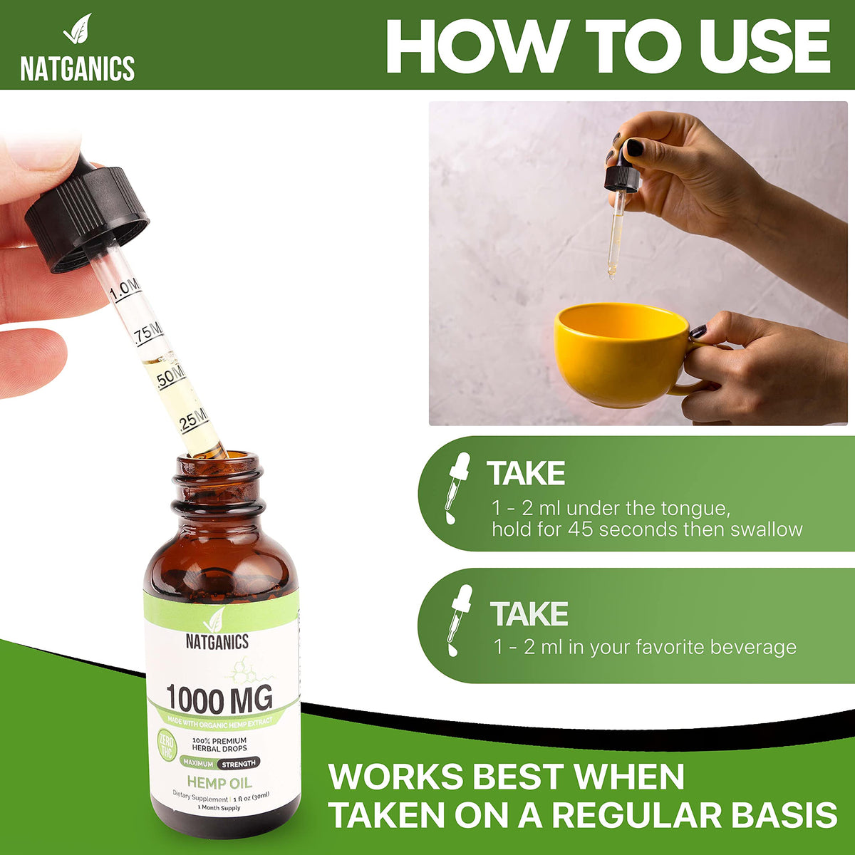 Organic Hemp Oil 1000mg W3741