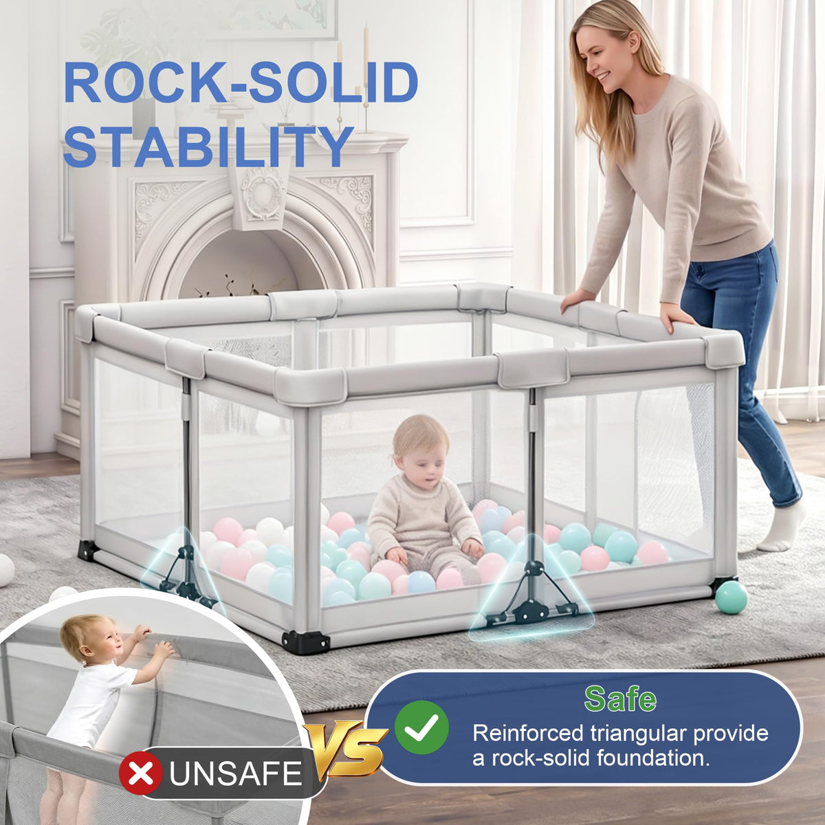 Foldable Baby Playpen L422