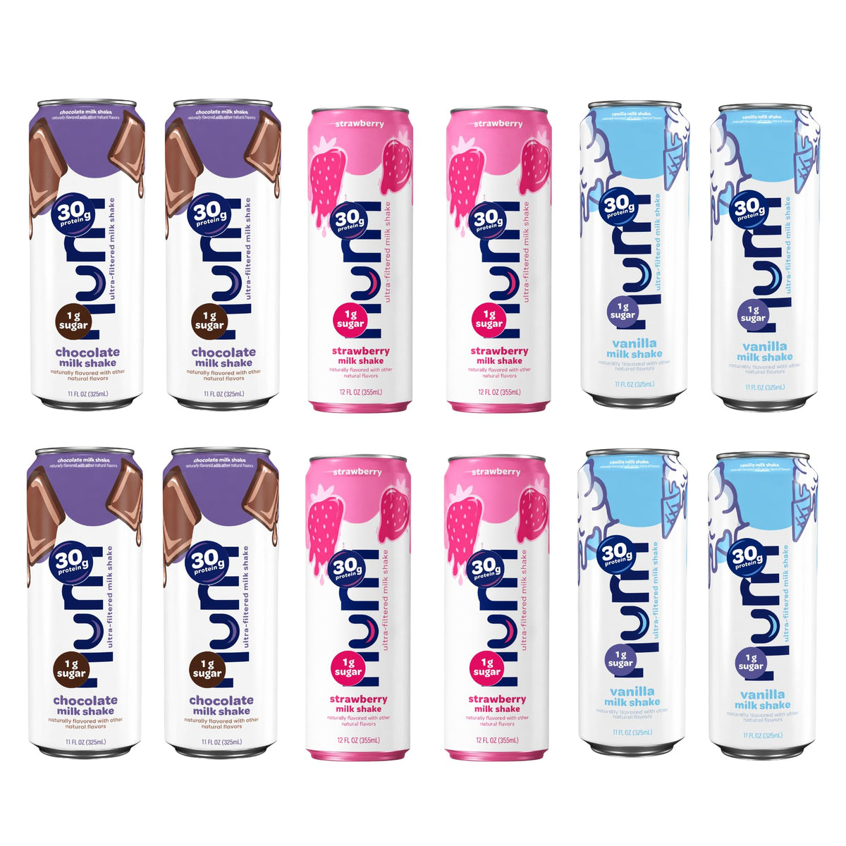 30g Protein Low Sugar 11 fl oz Protein Shake 12-Count Variety Box P74364