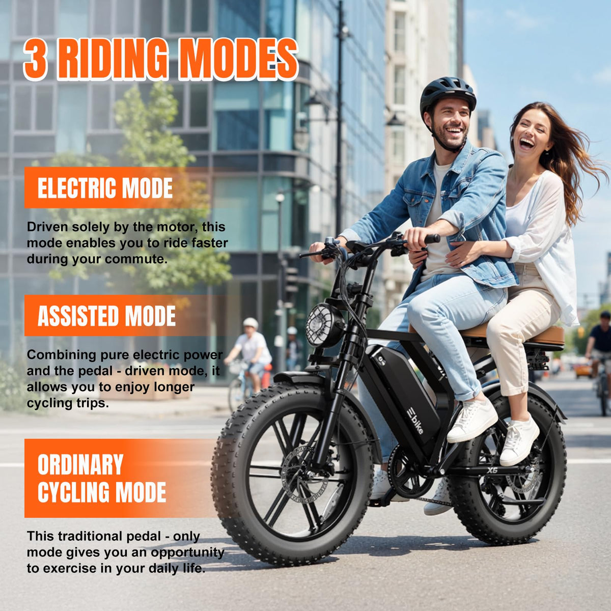 Electric Bike 48V 15 Ah Battery 2000W Peak Motor Z41570