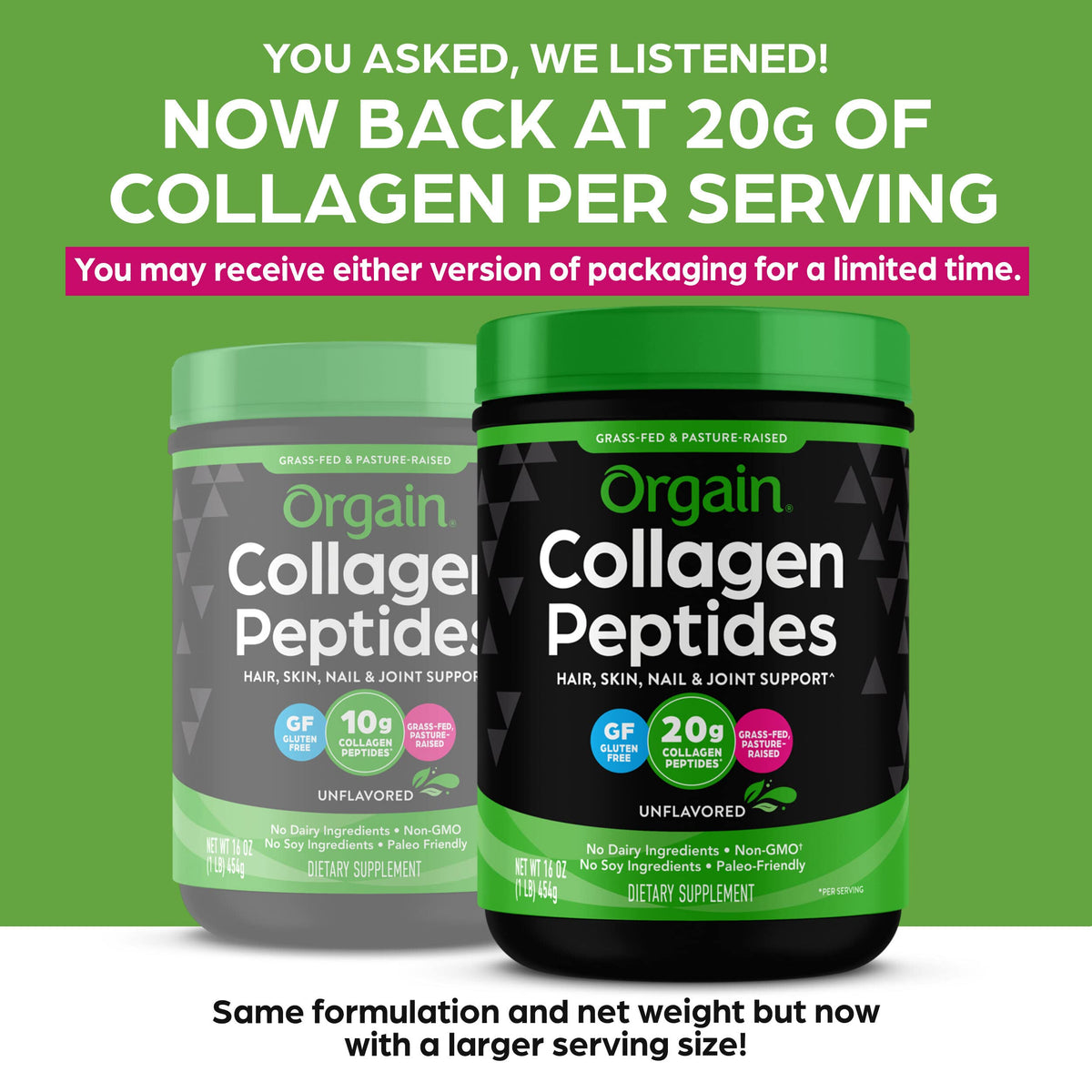 Hydrolyzed Collagen Powder with Organic Superfoods P41197
