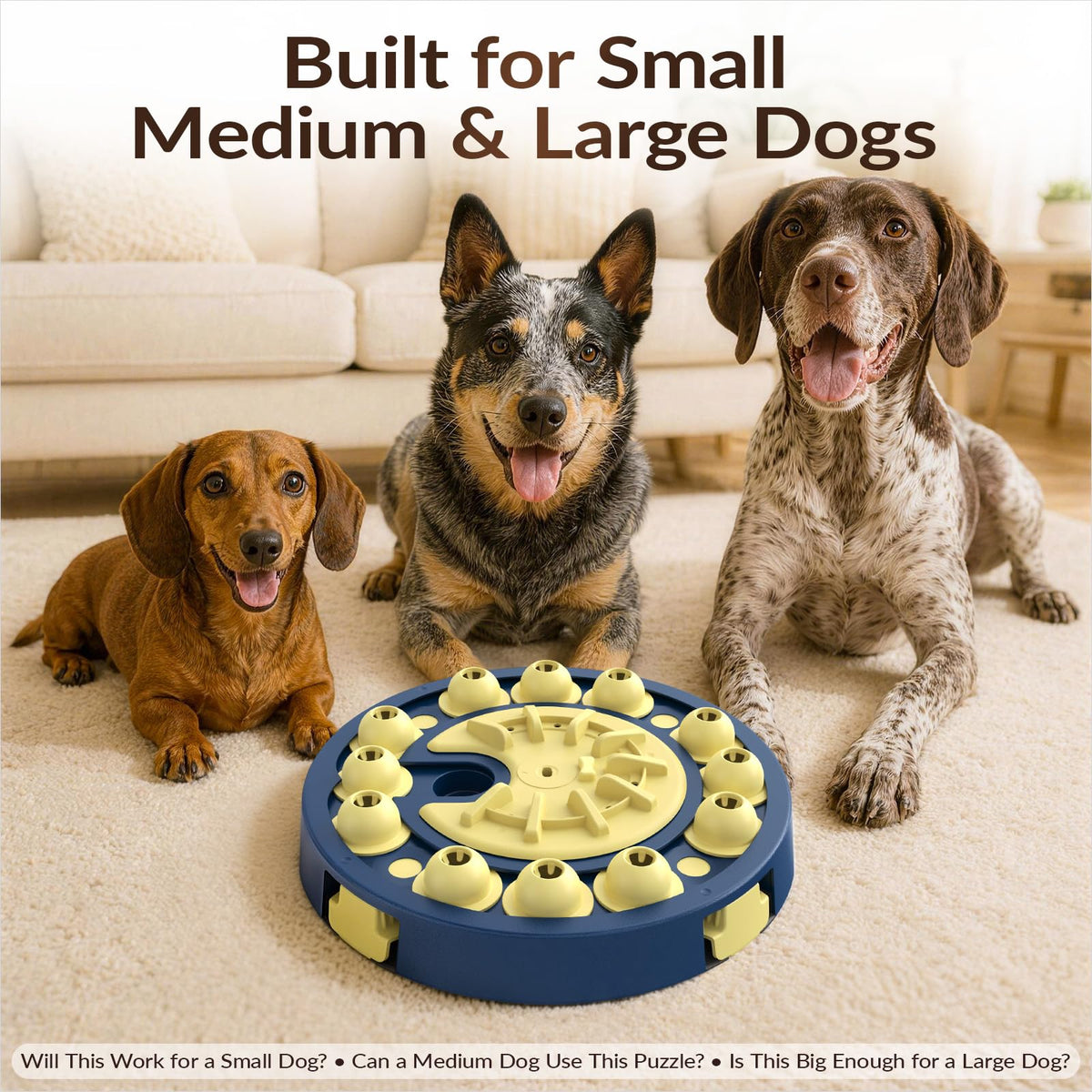 Large 3 Levels Dog Puzzle Toy C4867