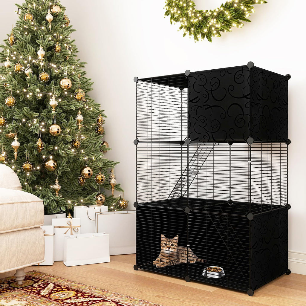 3-Tier Detachable Metal Wire Cat Cage G798