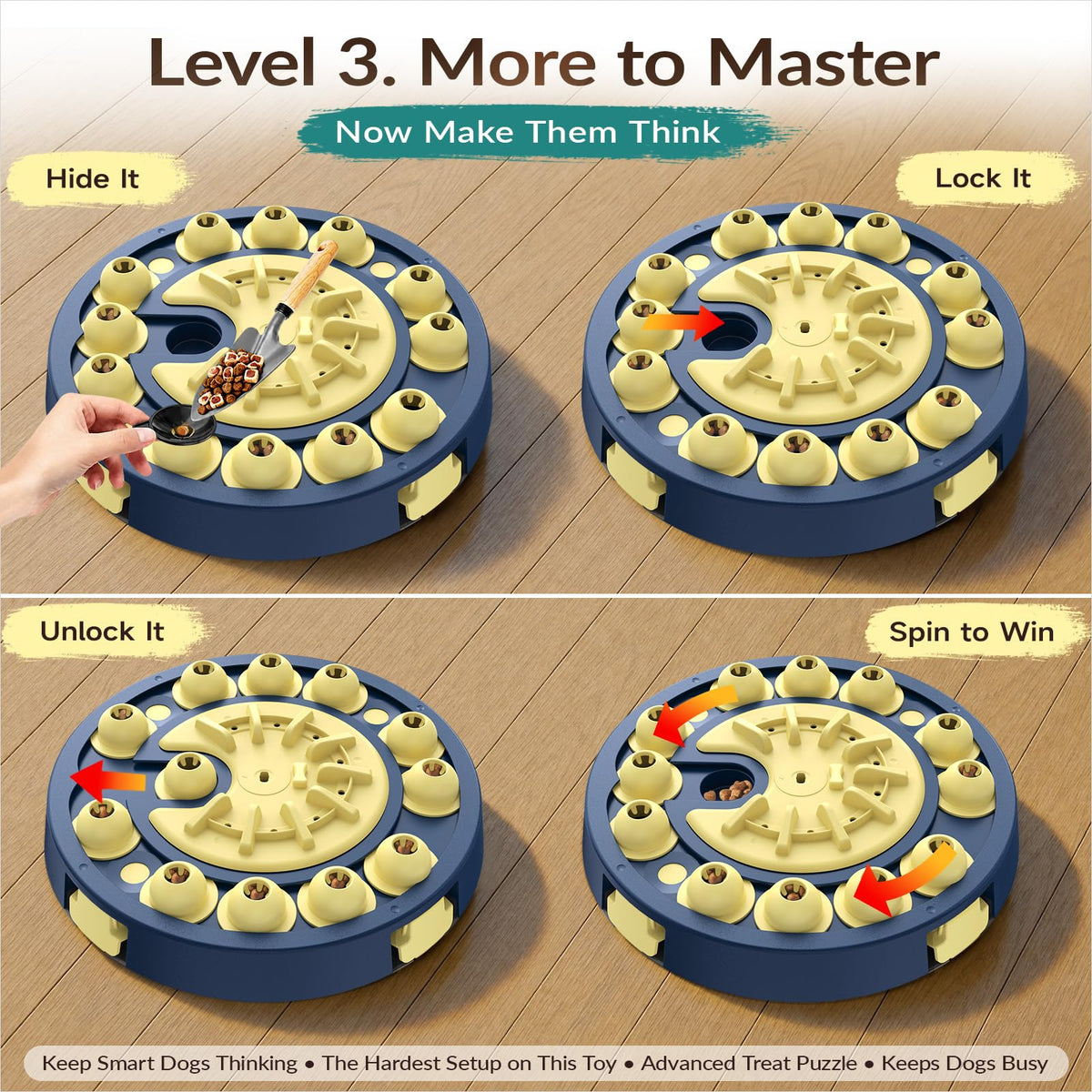 Large 3 Levels Dog Puzzle Toy C4867