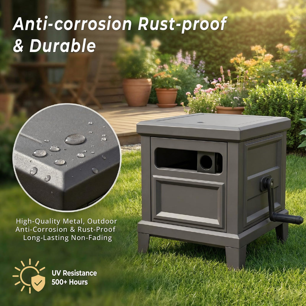 Heavy Duty Steel Garden Hose Reel Deck Box K2998