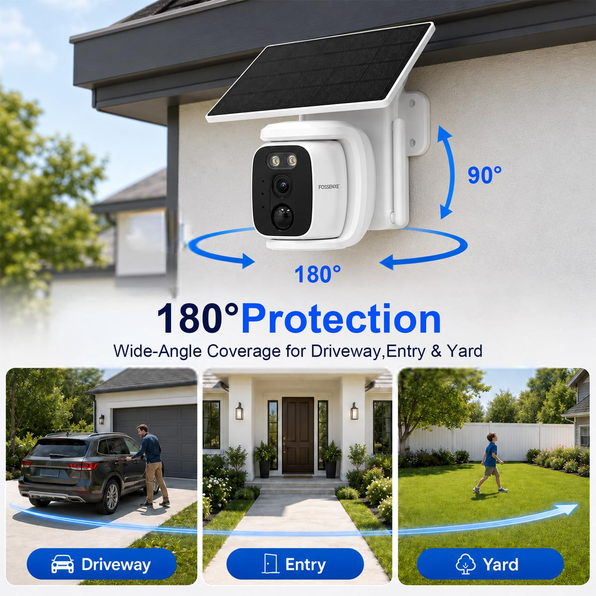 4 Pack Solar Security Cameras Wireless Outdoor 2K WiFi Camera System N321