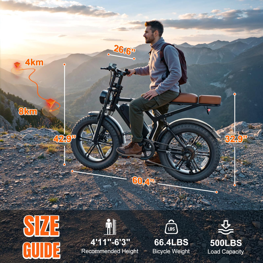 Electric Bike 48V 15 Ah Battery 2000W Peak Motor Z41570